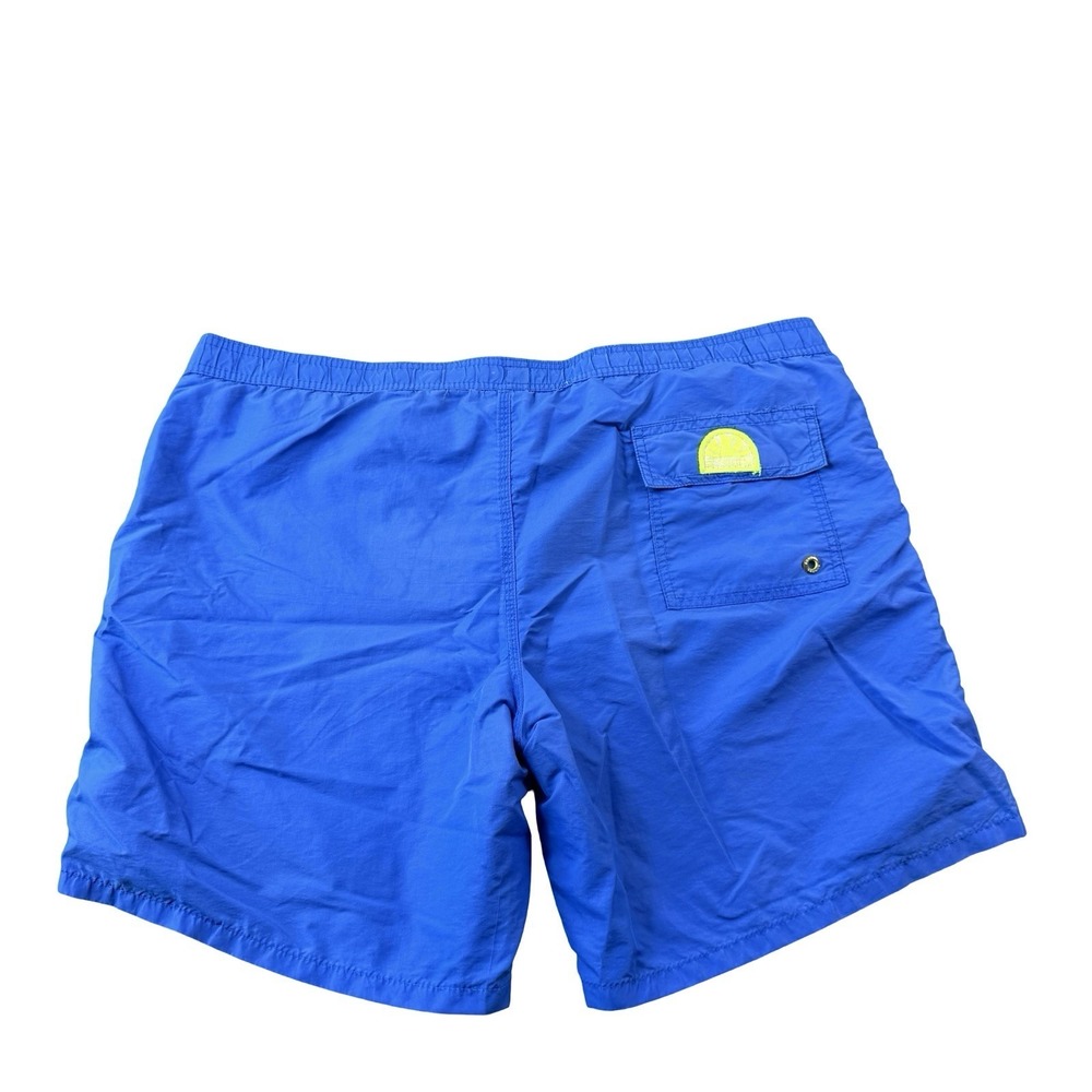 Sundek Blue Neon Green Mesh Lined Mens Swimtrunk Size XL